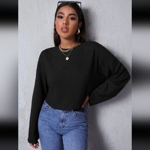 Shein Unity solid drop shoulder tee